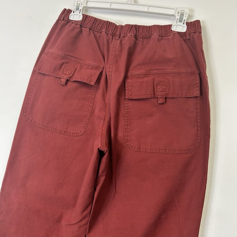 Free People Movement Baggy‎ Cargo Utility Pants Women’s Size Medium Red - Picture 11 of 12